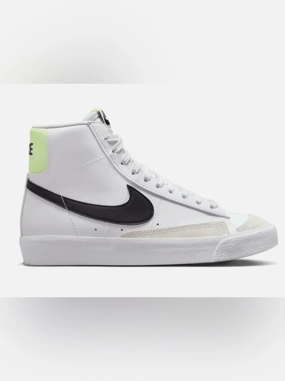 Nike Blazer Mid '77 Vintage White Black Neon Green